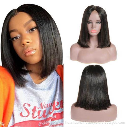 Middle Part Wholesale 8-16 Inch Short Bob Human Hair Wigs,Human Hair Short Bob Wig Lace Front Wigs For Black Women